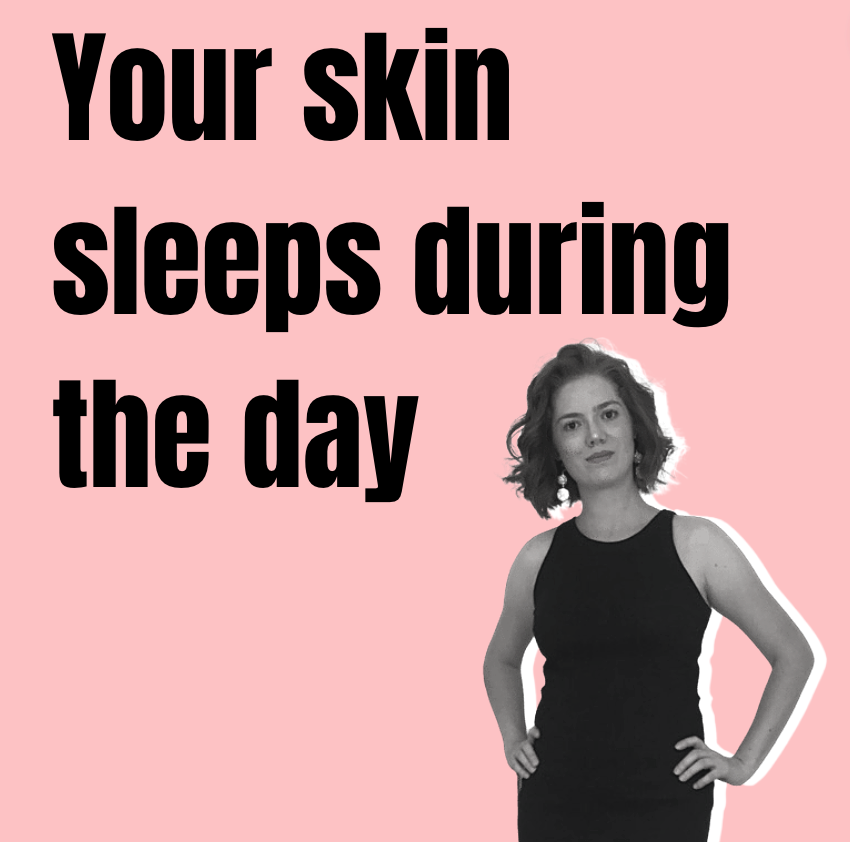 Skincare myths your skin sleeps during the day #shorts