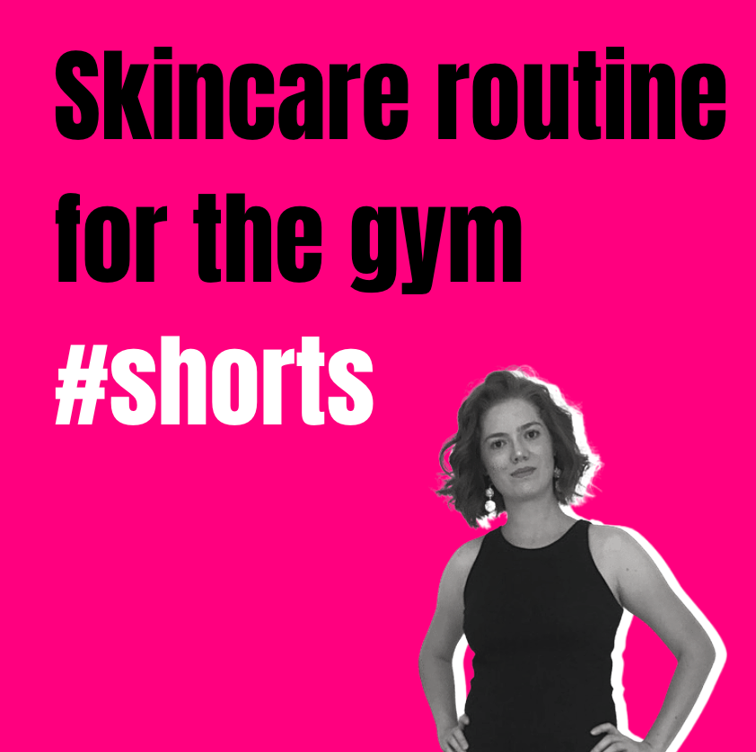 Skincare routine for the gym | exercise #skincare