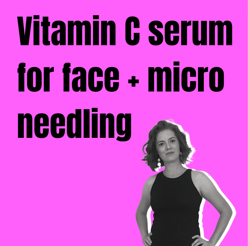 Vitamin C serum for face and microneedling