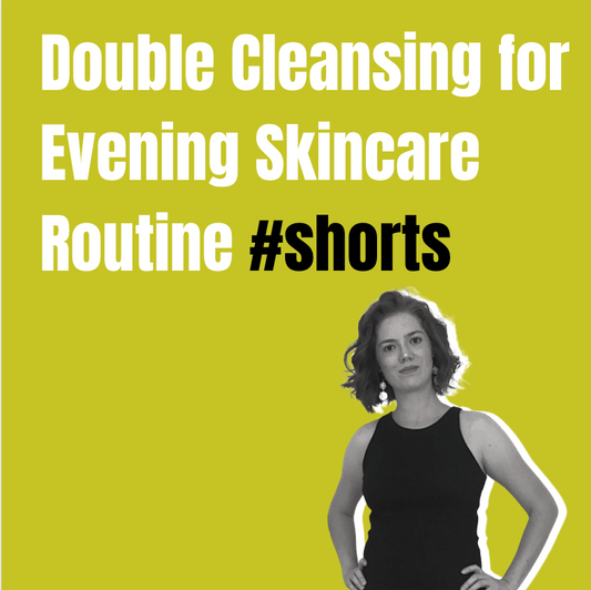 Double Cleansing for Evening Skincare routine | Caroline Hirons #skincareroutine #shortsvideo